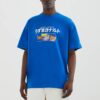 Lolida, فروش تیشرت آبی با کیفیت عالی و رنگ زیبا و طرح شیک و قیمت عمده ساخت برند Pull & Bear .