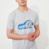 Lolida, فروش تیشرت مردانه طوسی با کیفیت عالی و رنگ زیبا و طرح شیک و قیمت عمده ساخت برند TRENDYOL MAN .