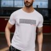 Lolida, فروش تیشرت چاپی سفید با کیفیت عالی و رنگ زیبا و طرح شیک و قیمت عمده ساخت برند Sateen Men .