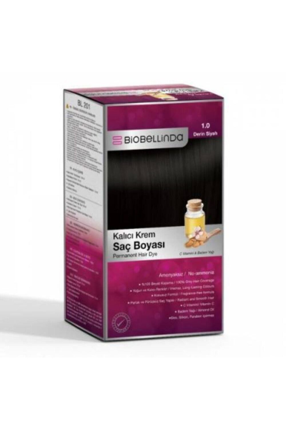 Lolida, فروش رنگ مو مشکی عمیق با کیفیت عالی و رنگ زیبا و طرح شیک و قیمت عمده ساخت برند Biobella .