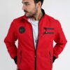 Lolida, فروش کاپشن فصلی مردانه یقه تابستانی طرح‎دار قرمز با کیفیت عالی و رنگ زیبا و طرح شیک و قیمت عمده ساخت برند REGOS .