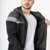 Lolida, فروش کاپشن فصلی کلاهدار مردانه تیکه دار یشمی با کیفیت عالی و رنگ زیبا و طرح شیک و قیمت عمده ساخت برند Stilkombin .