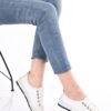 Lolida, فروش کفش عروسکی بانوان چرم اصل روزانه سفید با کیفیت عالی و رنگ زیبا و طرح شیک و قیمت عمده ساخت برند RİKEL DERİ .