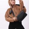 Lolida, فروش کیف با ضربدری بانوان مشکی با کیفیت عالی و رنگ زیبا و طرح شیک و قیمت عمده ساخت برند Shule Bags .
